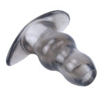 Gray Silicone Hollow Butt Plug