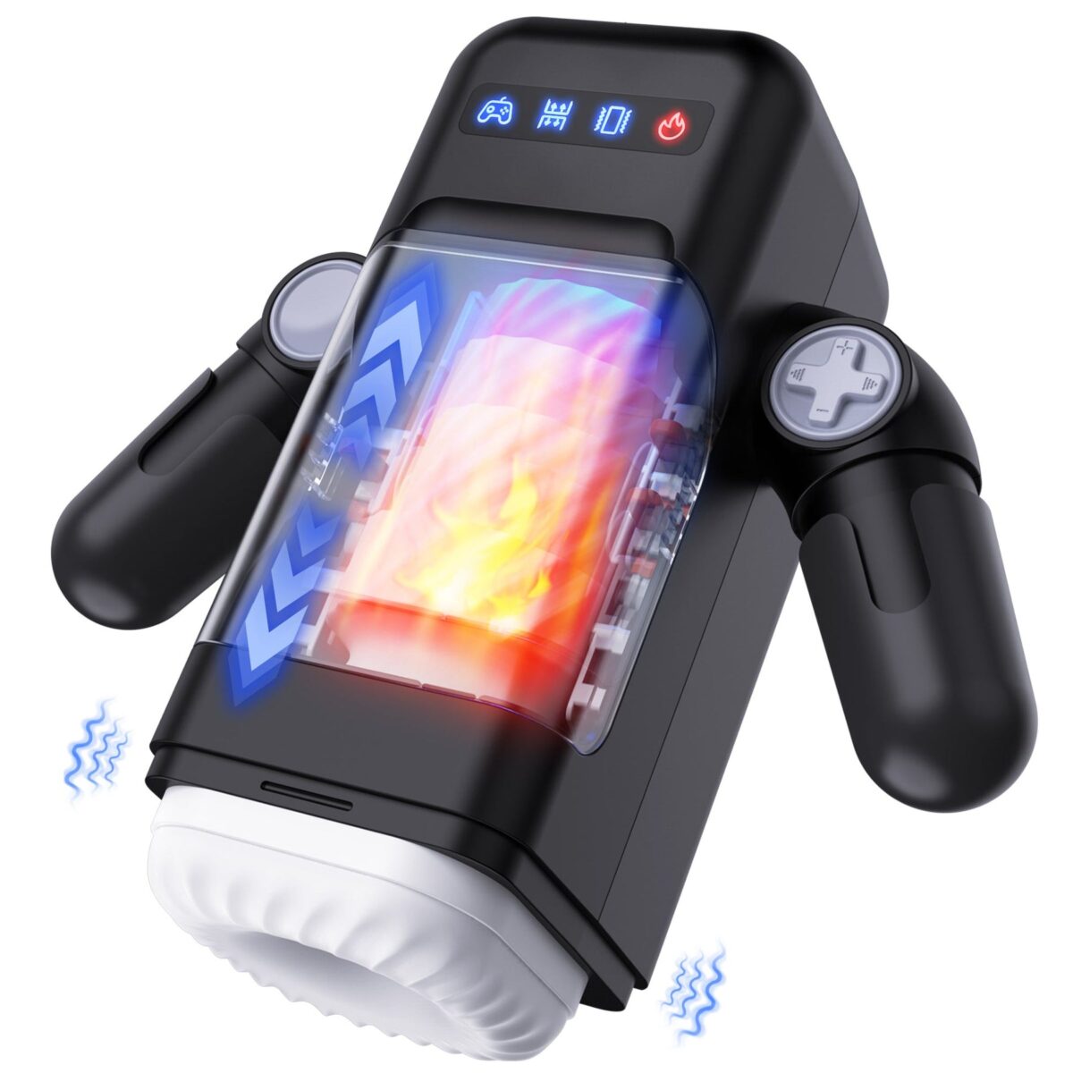 Leten Game Cup Telescopic Vibrating Heating Masturbator