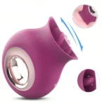 Paulina – 2 in 1 Licking & Vibrating Tongue Vibrator& Nipples Clitoral Stimulator Rose Vibrator