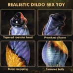 Phoenix Fantasy Thrusting Vibrating Monster Dildo 10.23 Inch