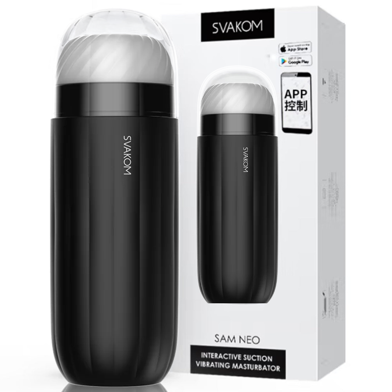 SVAKOM Sam Neo Interactive Sucking & Vibrating Male Masturbator App-Controlled