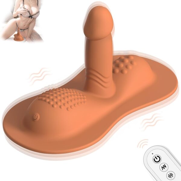 Ride-on Vibrating Clit Anal G Spot Stimulation Dildo Sex Machine