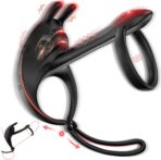 Jodiyece Vibrating Male Masturbator With 2 Penis Ring Adult Sex Toy Vibrators Cock Sleeve with 7 Vibrations
