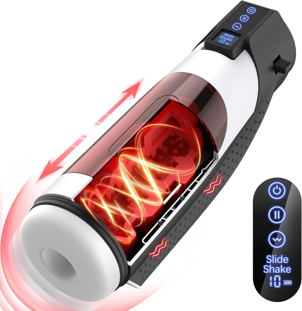 Jodiyece Automatic Male Masturbator with 10 Vibrating & 8 Thrusting & LCD Display