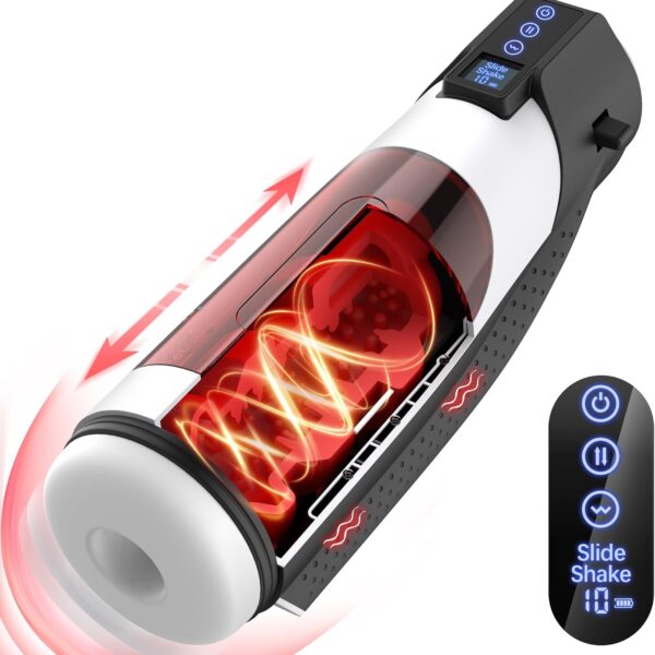 Jodiyece Automatic Male Masturbator with 10 Vibrating & 8 Thrusting & LCD Display
